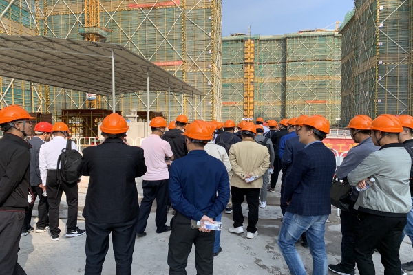 路灣村東側(cè)地塊商住用房項目（香樟灣）南標(biāo)段工程舉行觀摩培訓(xùn)交流會
